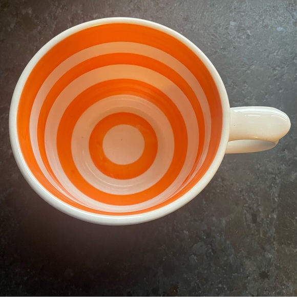 Anthropologie Molly Hatch “you are so lovely “ Mug with orange stripes - Picture 3 of 5